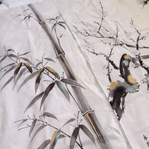 Japanese Style Printed Tree Flower Cloth Art Home Decor - Set of 3